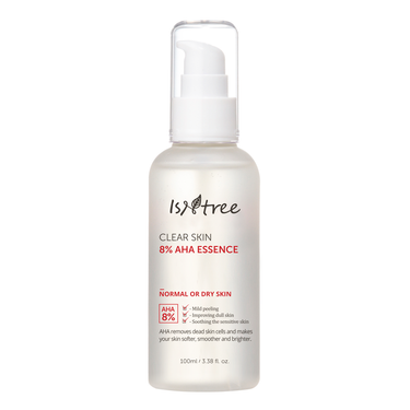 ISNTREE - Clear skin 8% AHA Essence - 100ml (Cilt Dokusunu Yenileyen ve Onaran Esans) Kore Kozmetik ve Cilt Bakım Ürünleri Türkiye K-Beauty  - Isntree Cilt Bakım Ürünleri Türkiye Satış