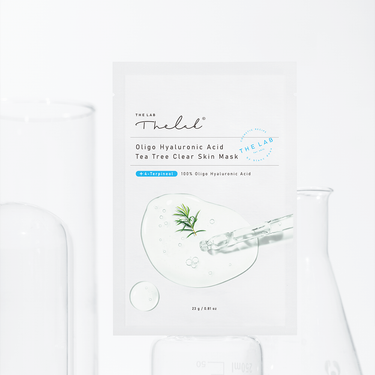 THE LAB - Oligo Hyaluronic Acid Tea Tree Clear Skin Mask 23g - Adet (%5 Çay Ağacı İçeren Cilt Problemlerini Onarıcı Yaprak Maske)