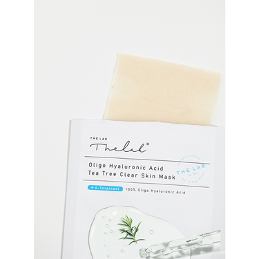 THE LAB - Oligo Hyaluronic Acid Tea Tree Clear Skin Mask 23g - Adet (%5 Çay Ağacı İçeren Cilt Problemlerini Onarıcı Yaprak Maske)